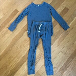 Blue Long Sleeve Pajama Set